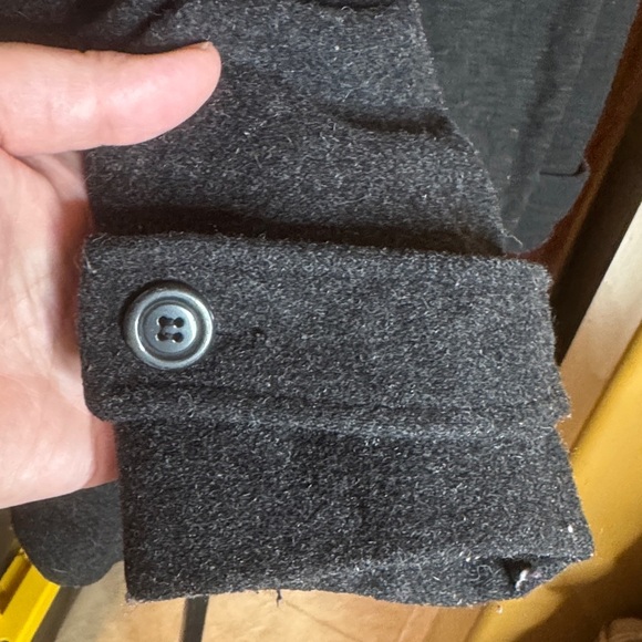 Giacca A Gallery Company Charcoal Gray Pea Coat Size Large - Picture 4 of 9